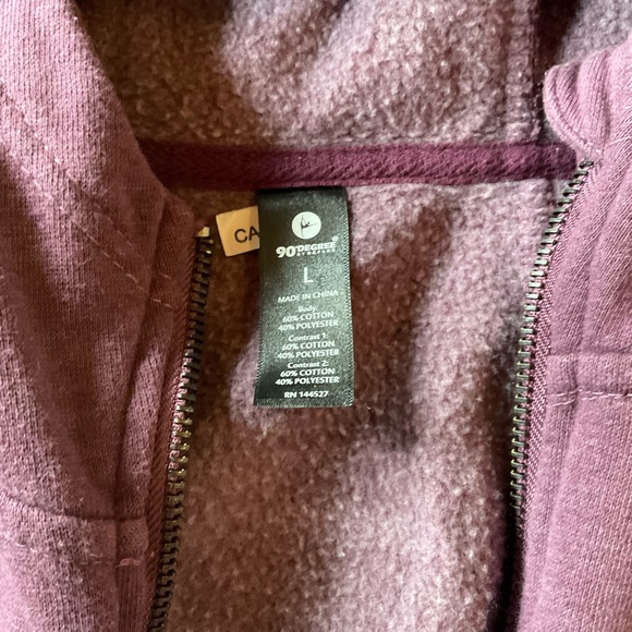 cropped zip up hoodie - Picture 2 of 2